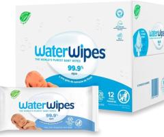 WaterWipes, Toallitas Húmedas para Bebé, 720 Toallitas, Color Blanco