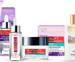 Kit L'Oreal Paris Skincare Limpieador facial Cleanser oil + Serum Facial ácido hialurónico